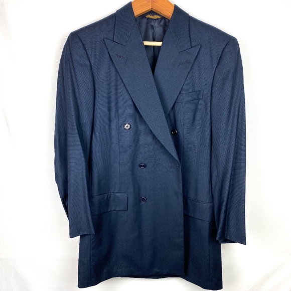 Brooks Brothers Mens Custom Clothiers Blazer Navy - Picture 1 of 9